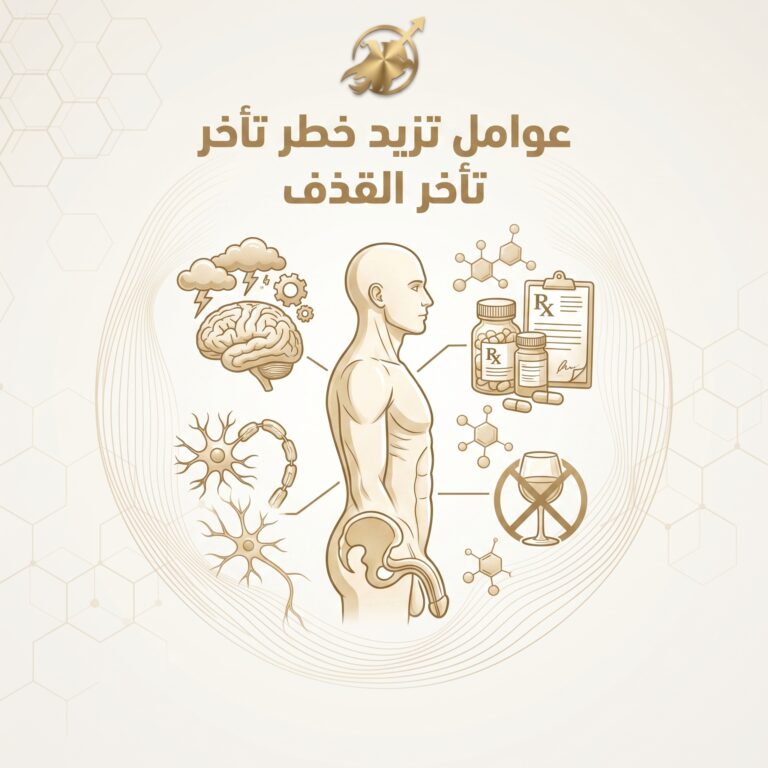 تأخر القذف عند الرجال