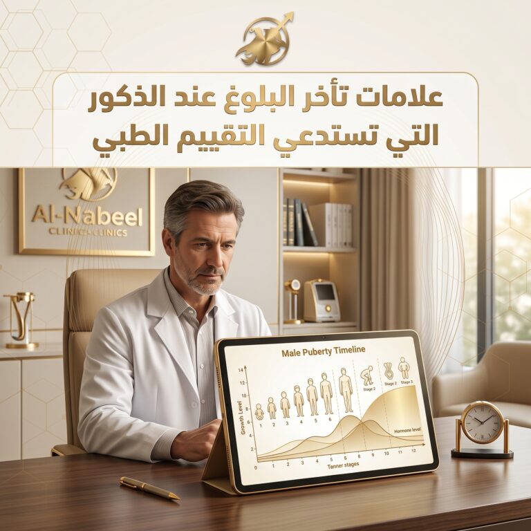 علامات تأخر البلوغ عند الذكور